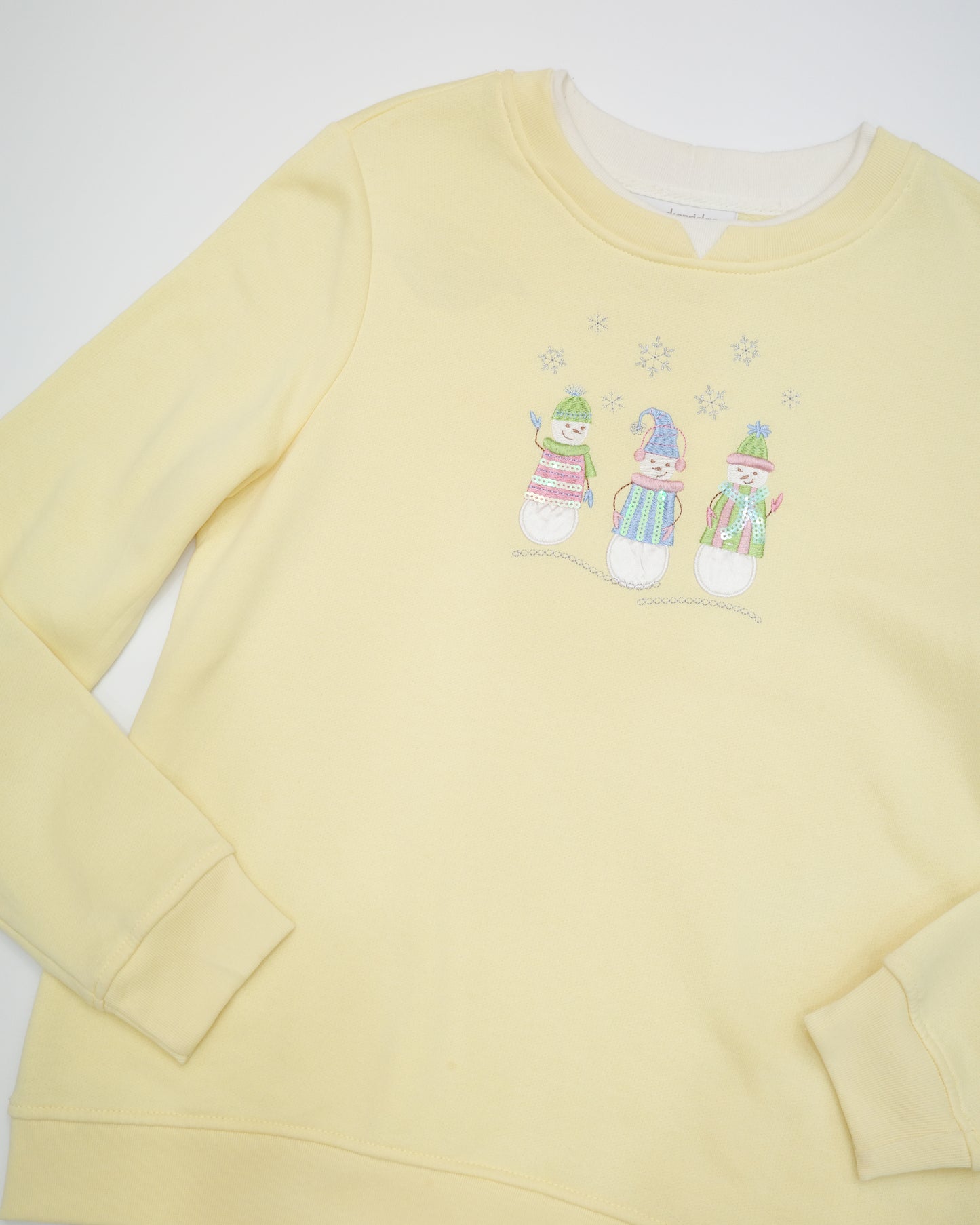 Baby Yellow Snowmen Sweater