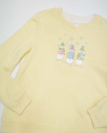 Baby Yellow Snowmen Sweater