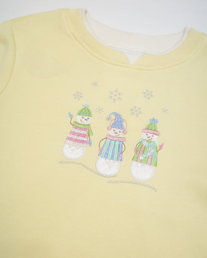 Baby Yellow Snowmen Sweater