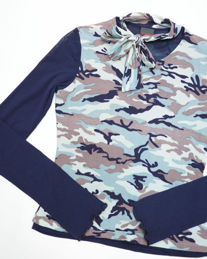 Camo Mesh Top