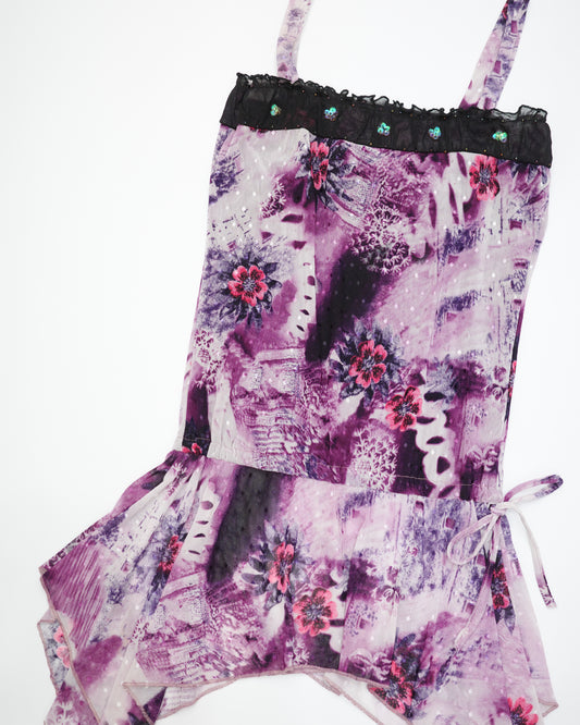 Abstract Floral Cami Dress