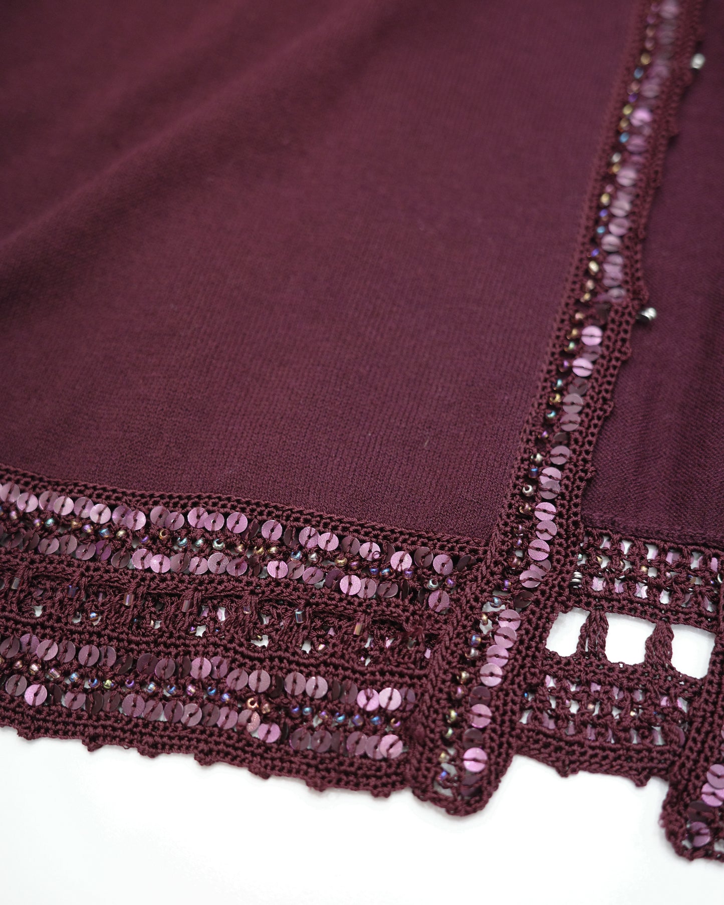 Dark Purple Sequins Outer
