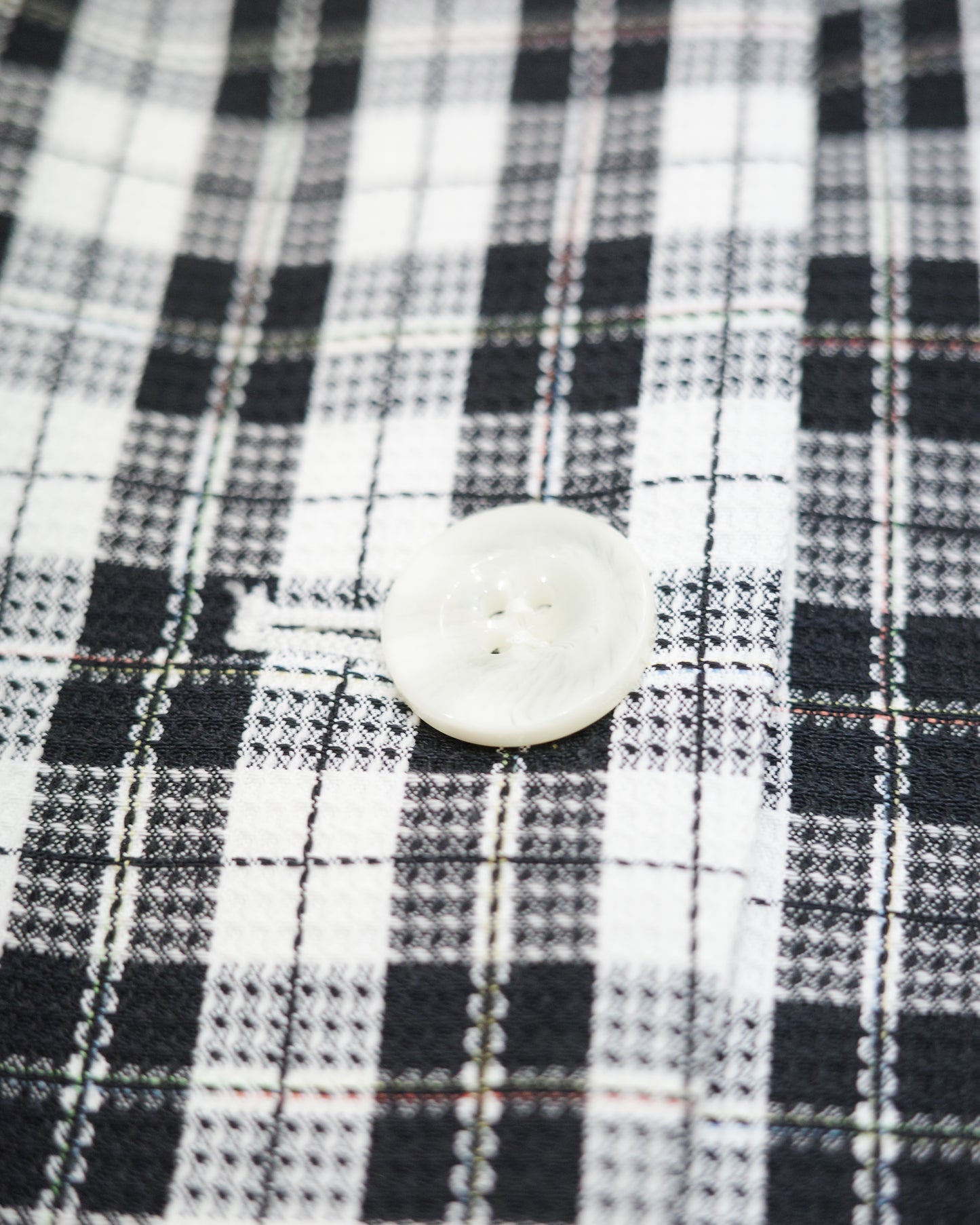 B&W Checked Short-Sleeve Blazer