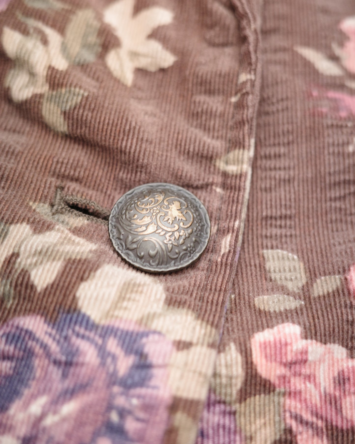 Brown Floral Blazer