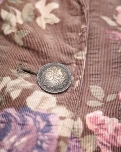 Brown Floral Blazer