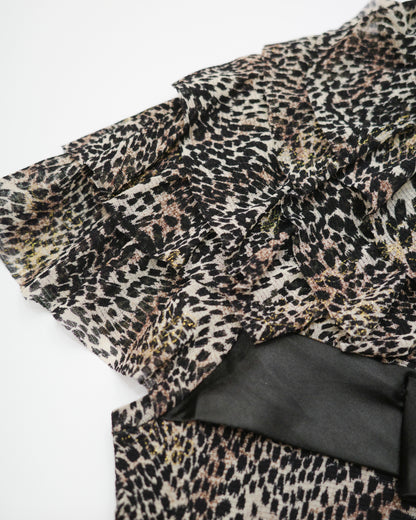 Leopard Bow Top