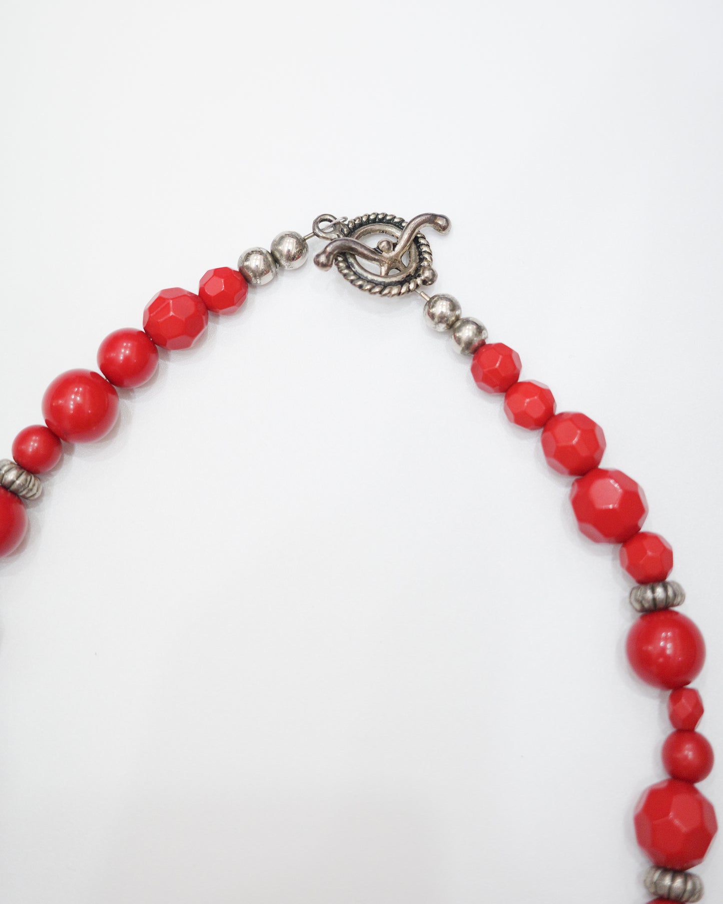 Ornate Blue & Red Statement Necklace