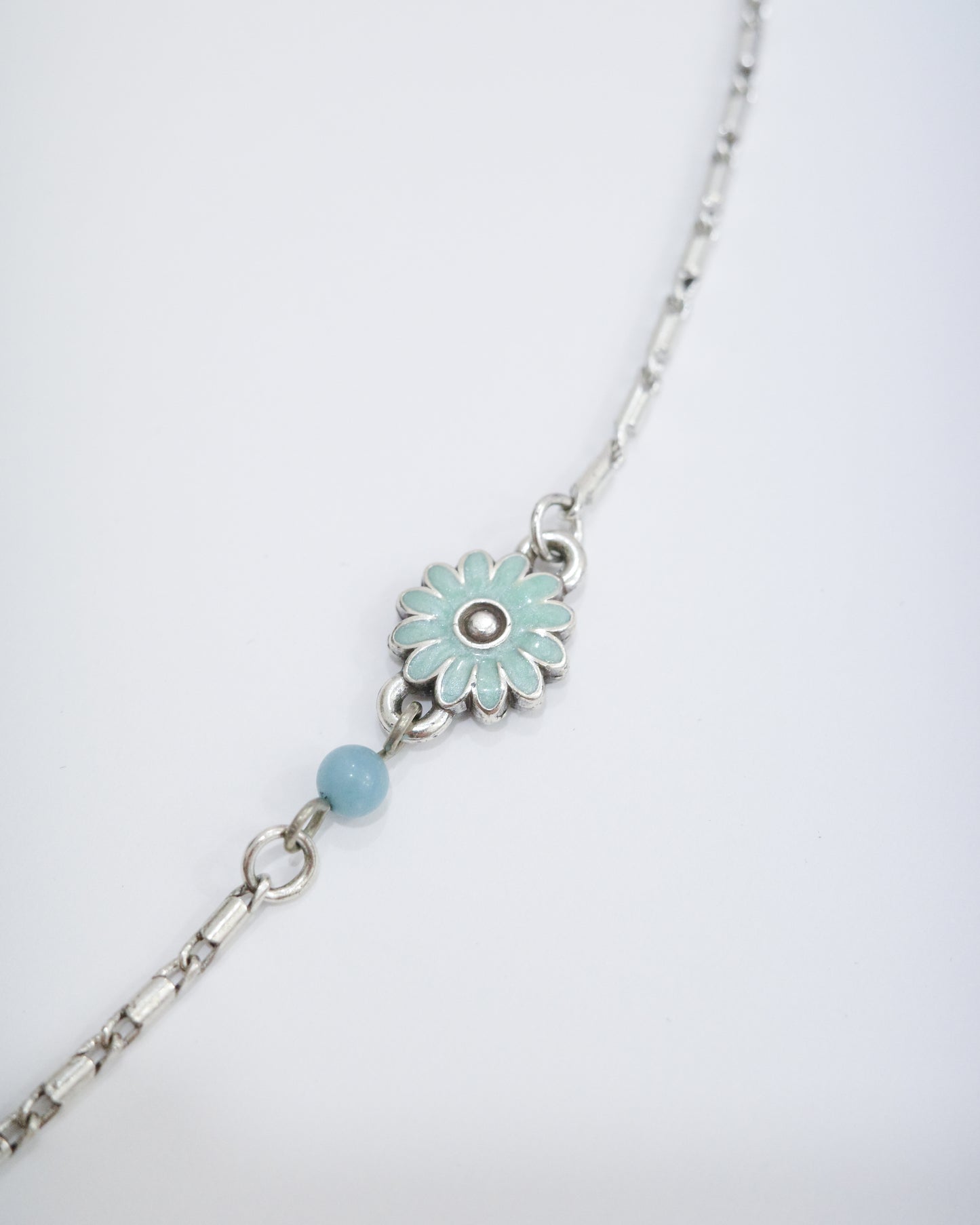 Brighton Blue Flower w/ Swarovski Crystals Necklace