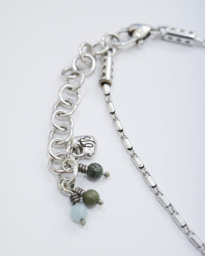 Brighton Blue Flower w/ Swarovski Crystals Necklace