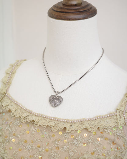 Brighton Black Heart Crystals Double-sided Necklace