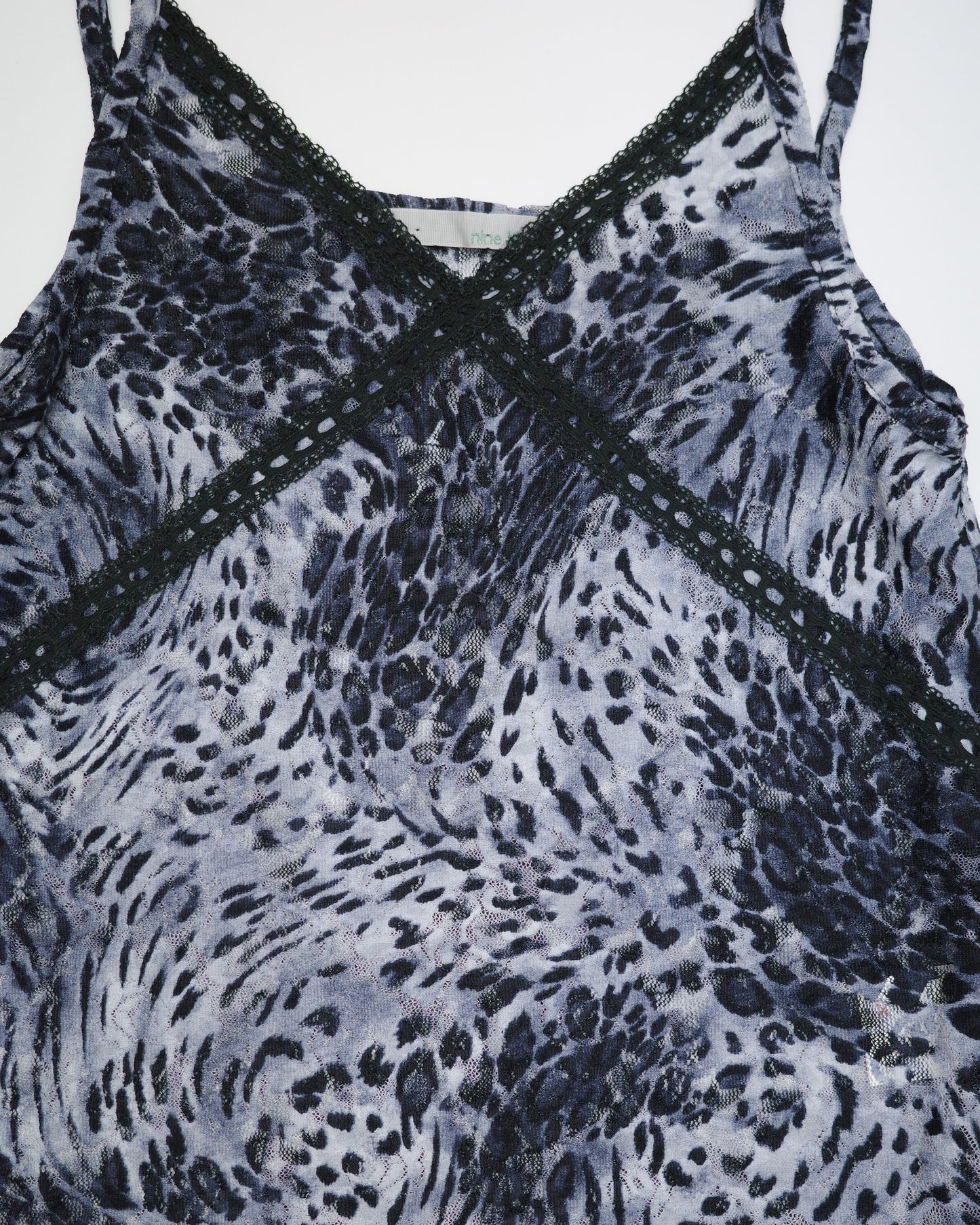 Leopard Print Lace-Trim Cami
