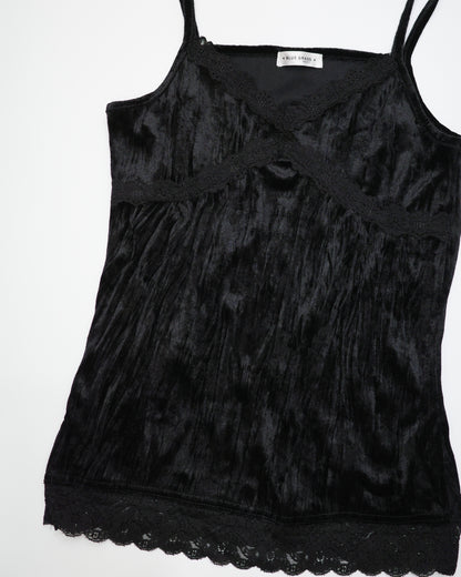 Black Velvet Lace Cami