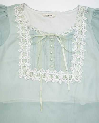 Mint Chiffon Blouse
