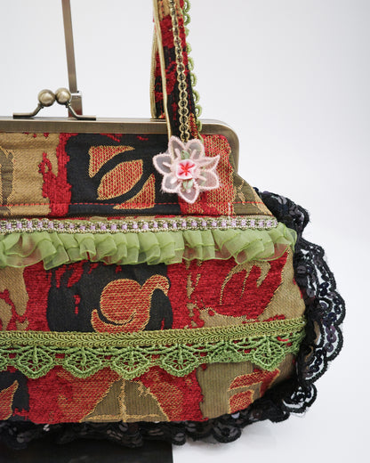 Victorian Style Lace Kiss-Lock Bag
