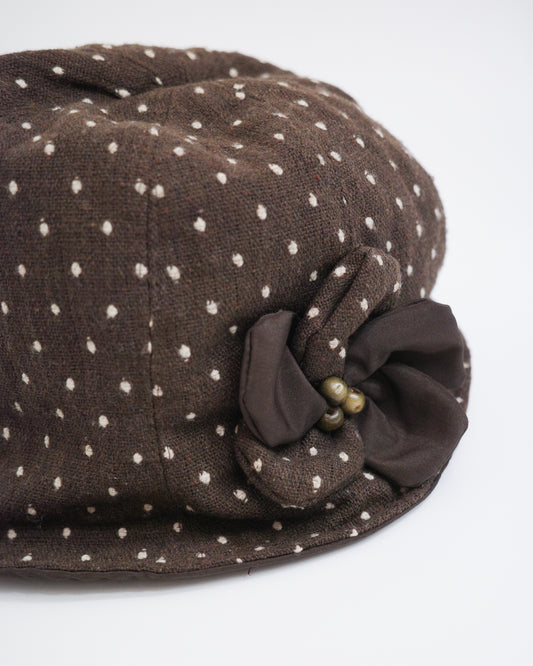 Espresso Dot Cloche Hat