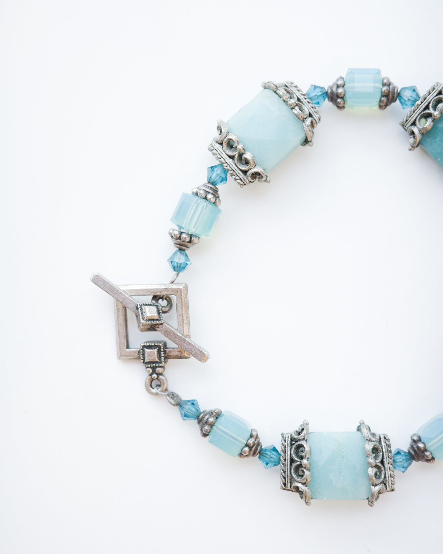 Blue Quartz Toggle Bracelet
