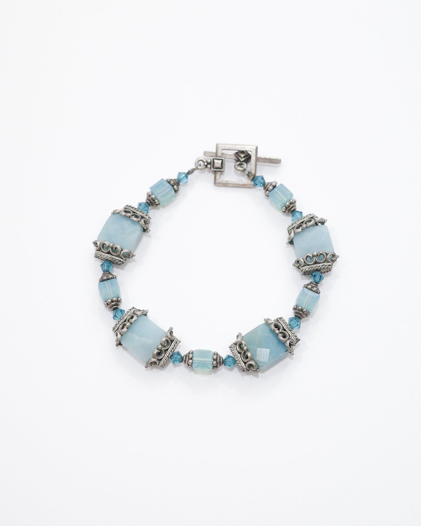 Blue Quartz Toggle Bracelet