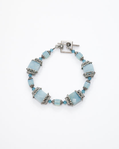 Blue Quartz Toggle Bracelet