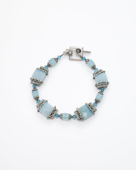 Blue Quartz Toggle Bracelet