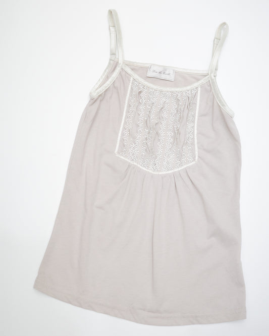Light Mauve Ruffled Lace Cami