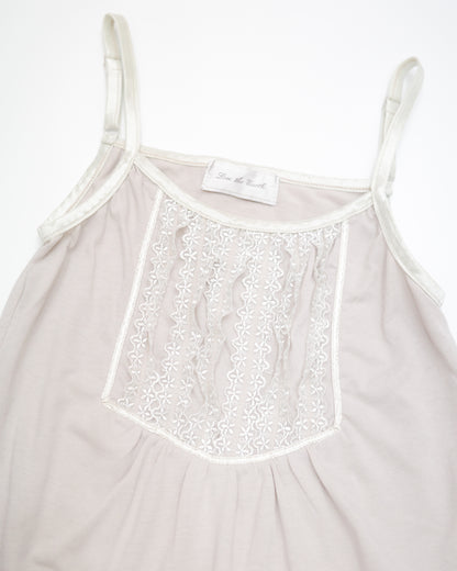 Light Mauve Ruffled Lace Cami