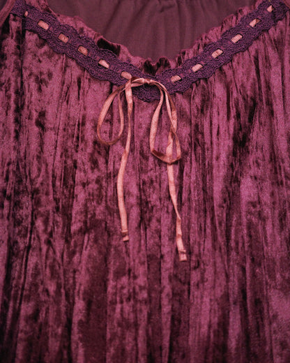 Wine Velvet Cami