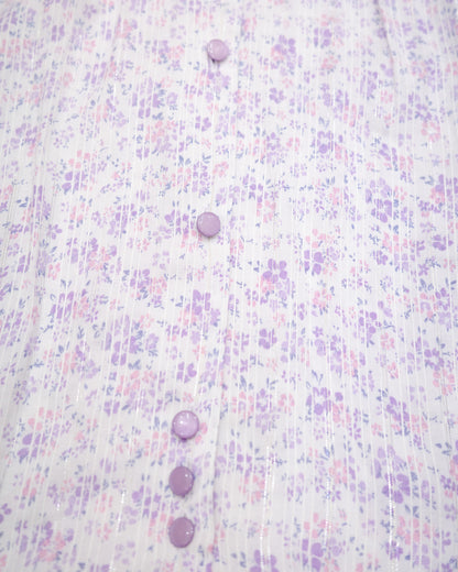 Purple Floral Blouse
