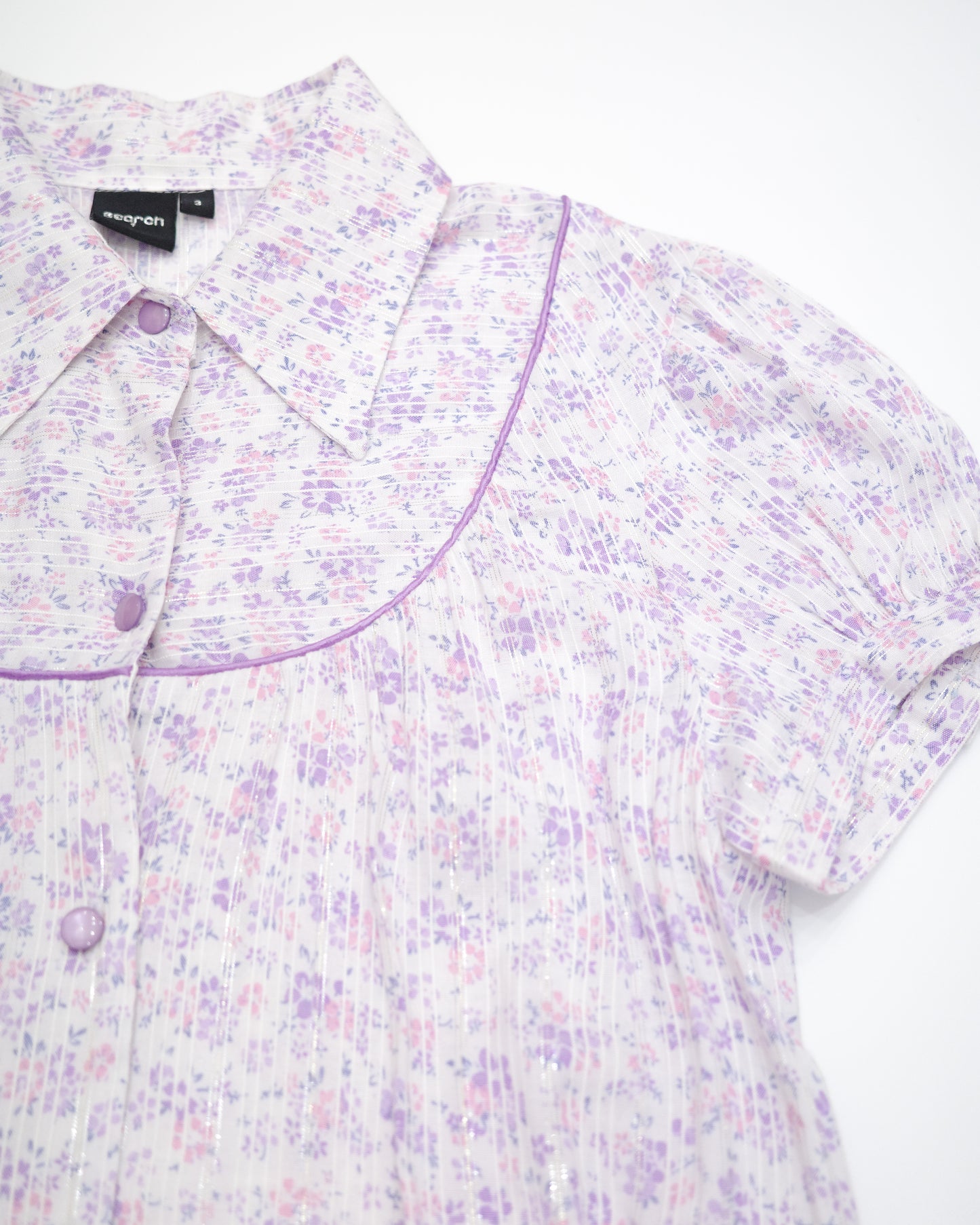 Purple Floral Blouse