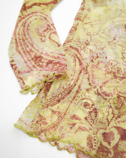 Paisley Mesh Top