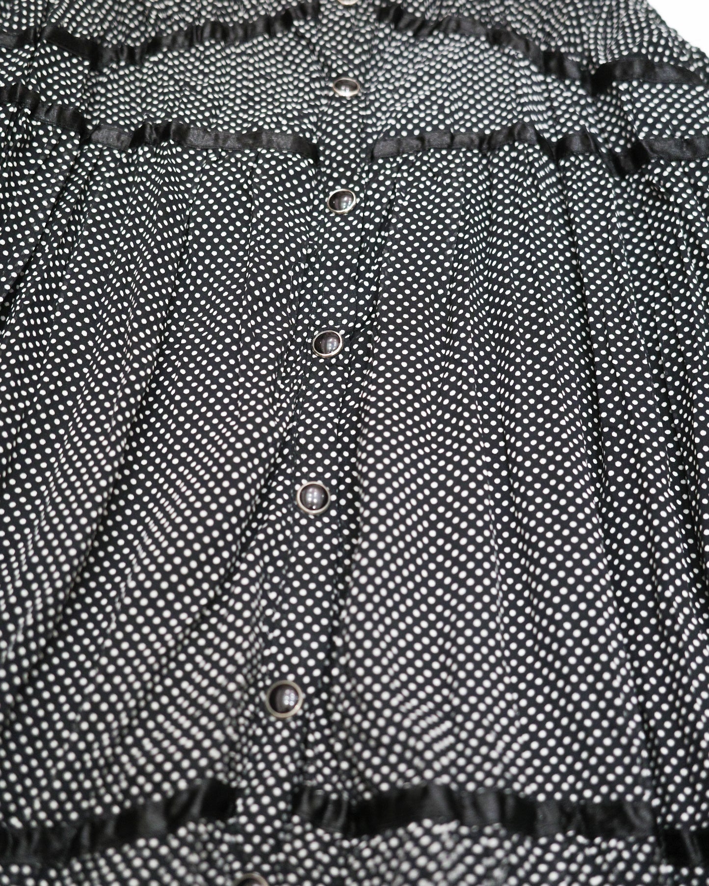 Black Polka-Dot Tiered Dress