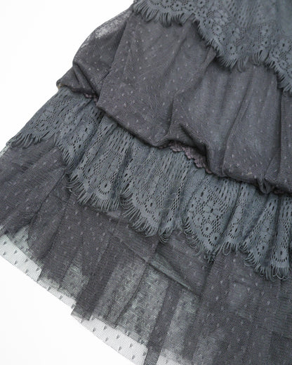 Grey Lace Skirt