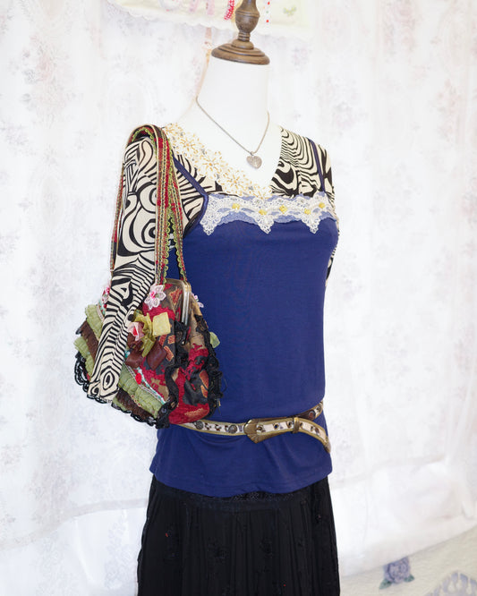 Victorian Style Lace Kiss-Lock Bag