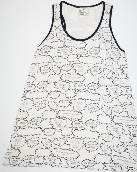 White Speech Bubble Tank