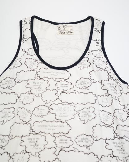 White Speech Bubble Tank