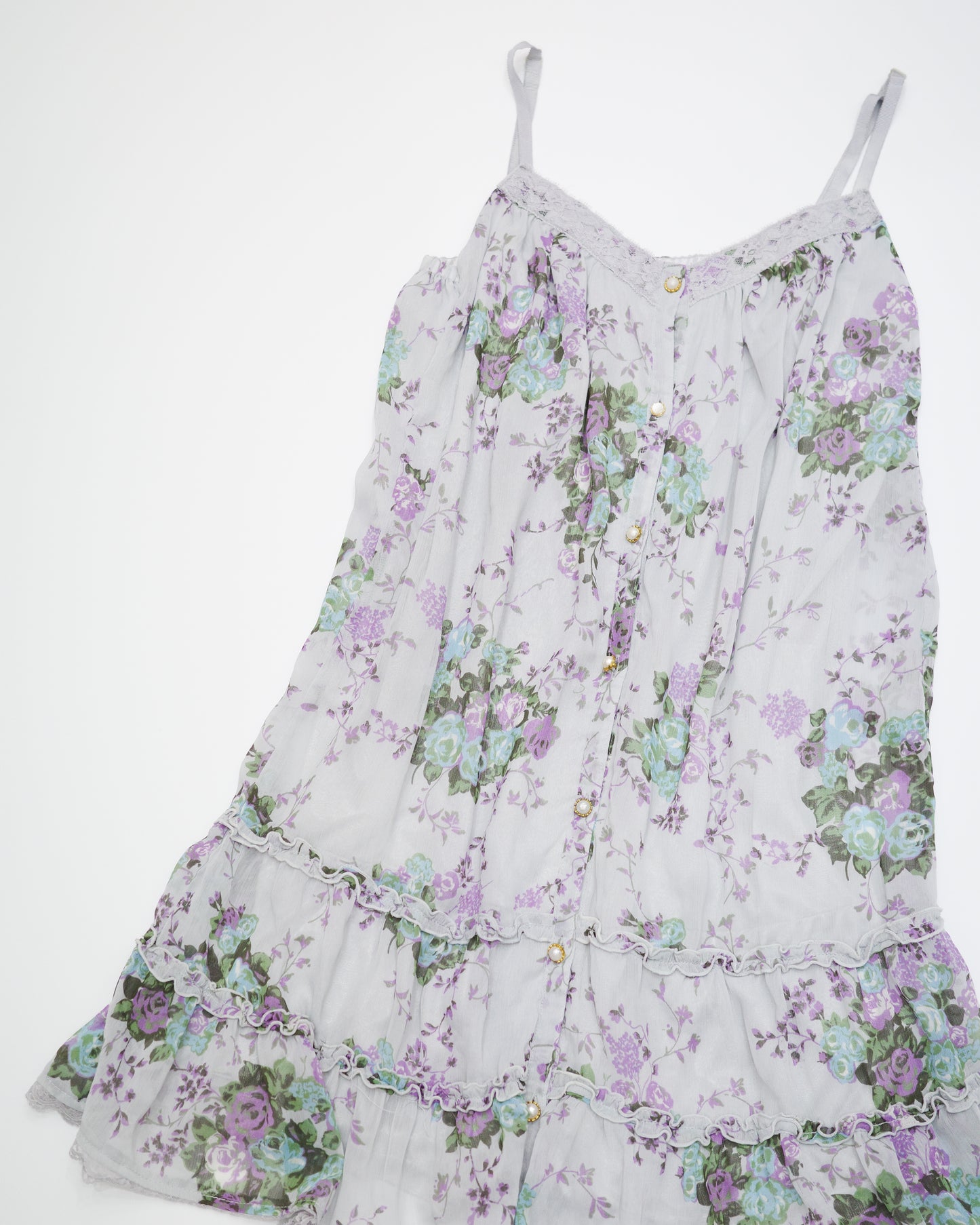 Purple Floral Cami Dress