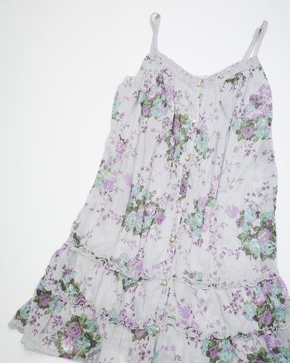 Purple Floral Cami Dress