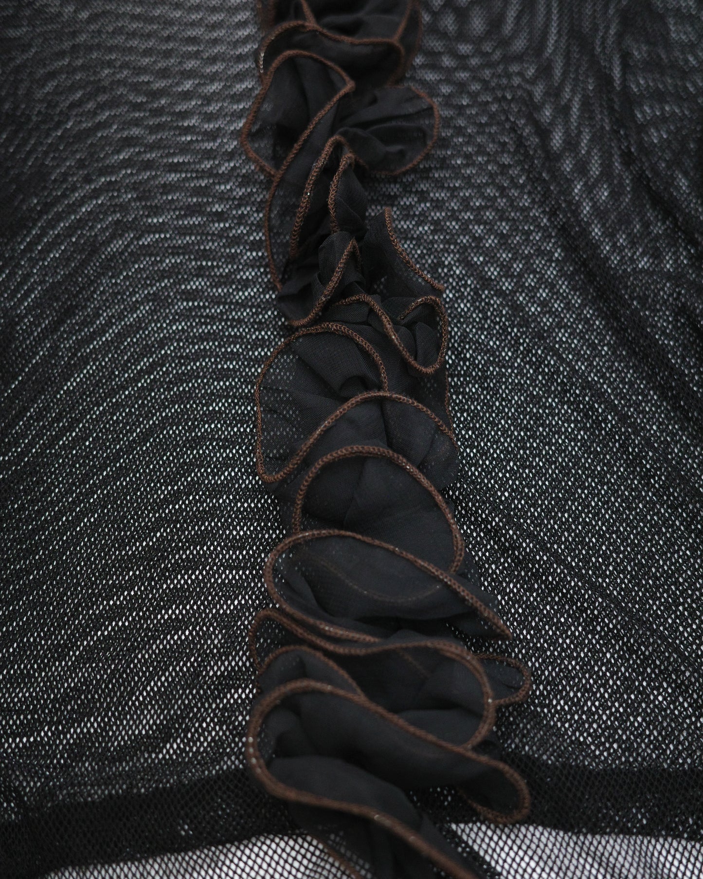 Black Sheer Mesh Top
