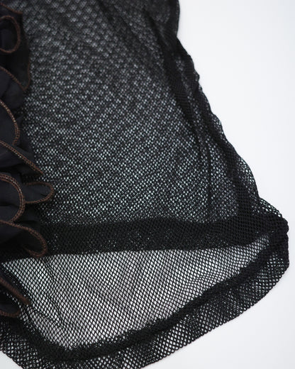 Black Sheer Mesh Top