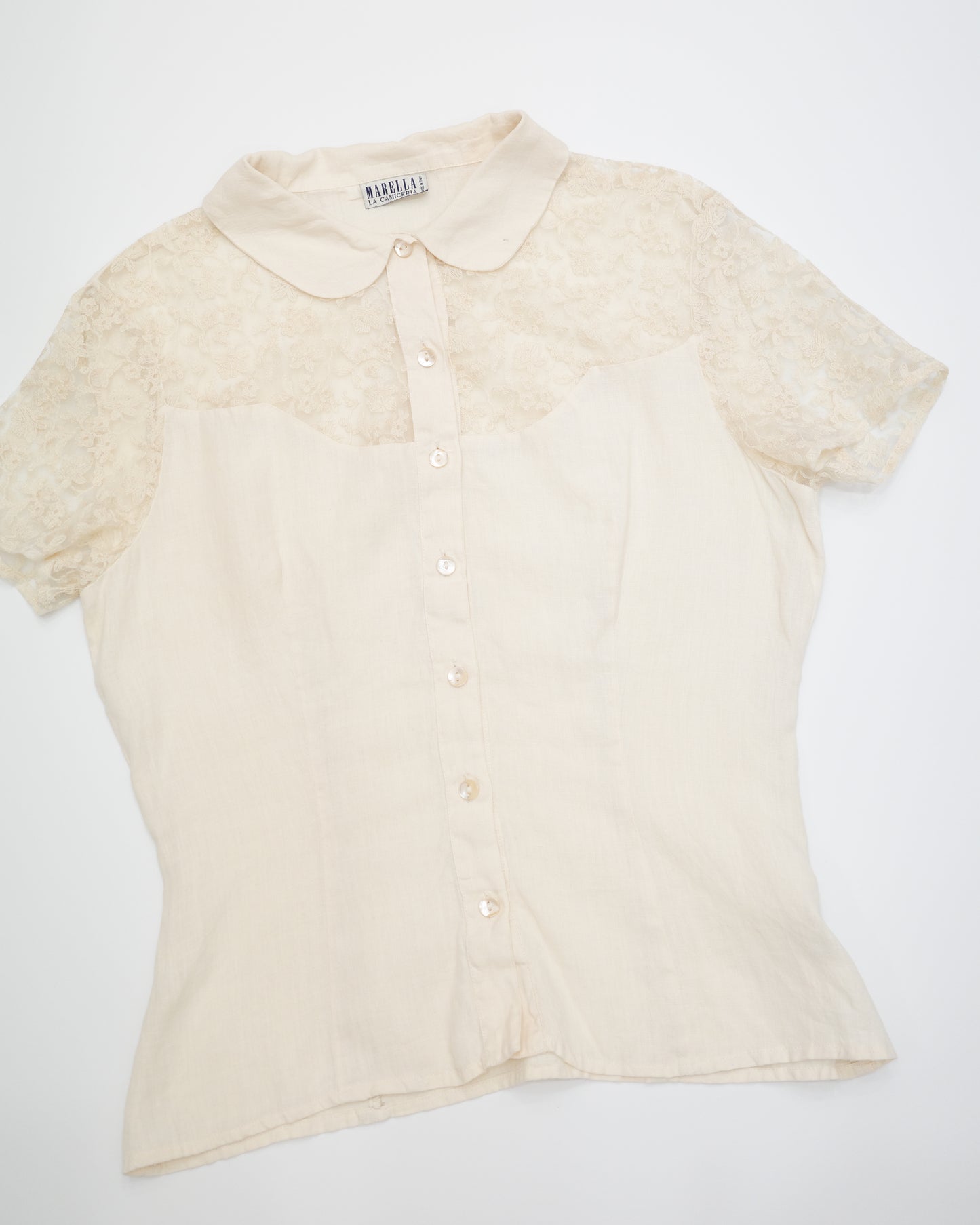 Marella Cream Lace Shirt