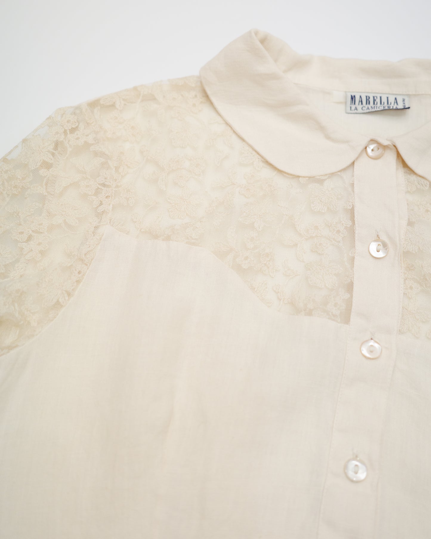Marella Cream Lace Shirt