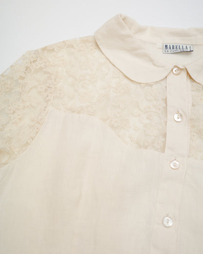 Marella Cream Lace Shirt