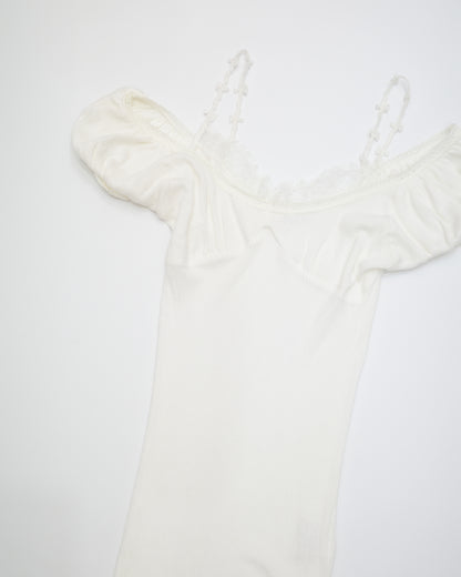 Off-Shoulder Ribbed Top