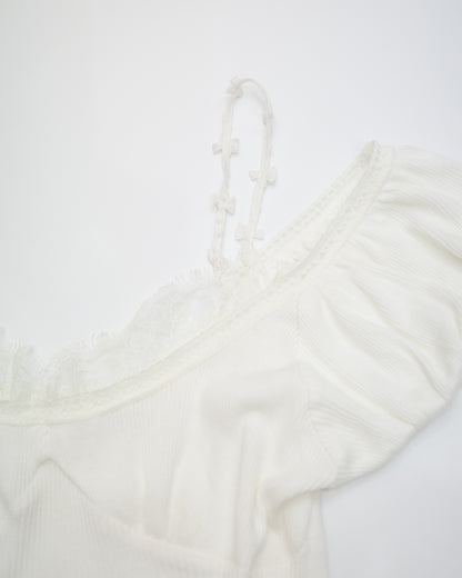 Off-Shoulder Ribbed Top