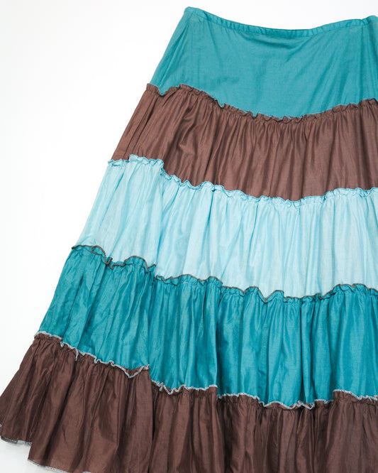 Minty Choco Tiered Skirt