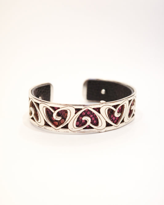 Brighton Openwork Heart Cuff Bracelet