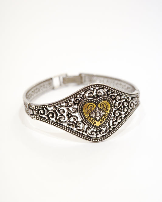 Brighton Gold Heart Bangle
