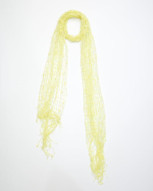 Yellow Fringe Scarf