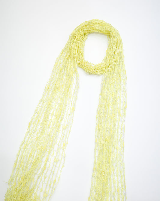 Yellow Fringe Scarf