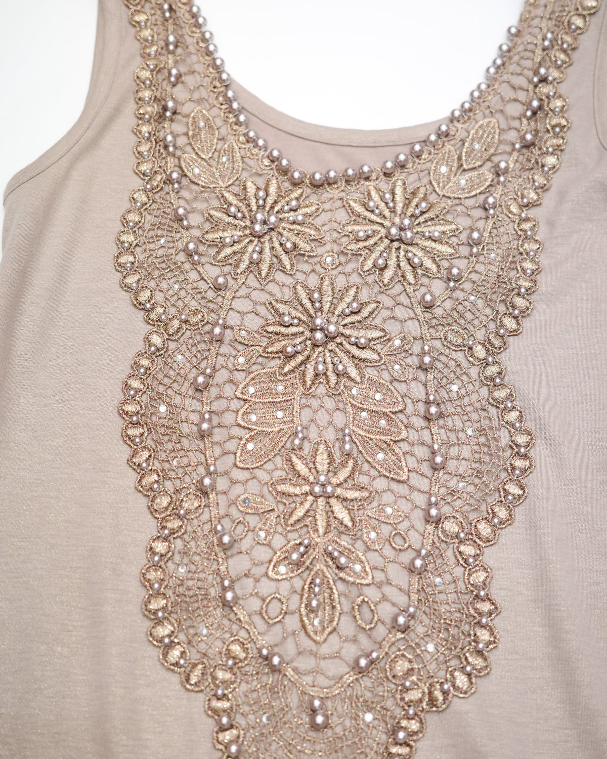 Shimmery Gold Beaded Vest