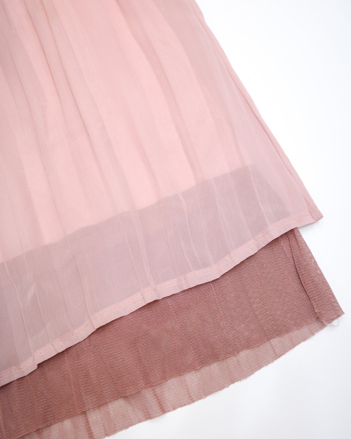 Dusty Pink Layered Chiffon Cami Dress